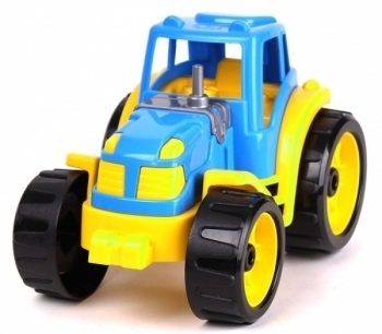 Іграшка ТехноК Трактор, блакитний з жовтим (3800) - Pampik