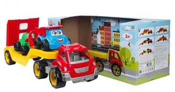 Іграшка ТехноК Автовоз із будмайданчика, жовтий (3930) - Pampik - 2