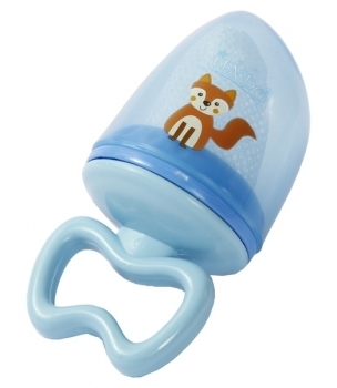 Ниблер Lindo с колпачком Лиса, голубой (LI 805) - Pampik