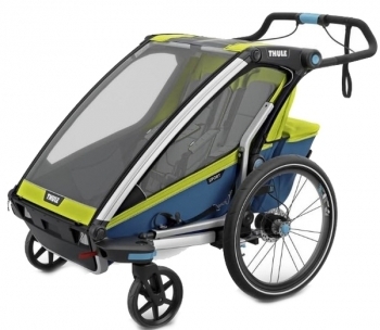 

Прогулочная коляска Thule Chariot Sport 2 Chartreuse-Mykonos, синий с желтым (TH 10201004)