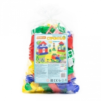 Конструктор Polesie Строитель, в пакете, 115 элементов (0576) - Pampik