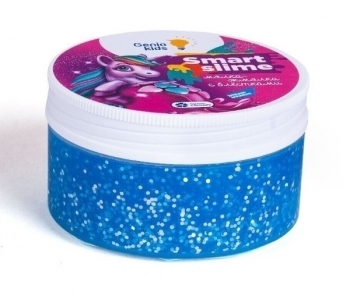 Іграшкова маса для ліплення Genio Kids М'ялка-жмялка, блакитний (SLI04-2) - Pampik