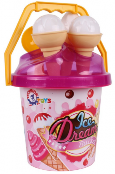 Набір для гри з піском ТехноК Морозиво, рожевий (5743) - Pampik