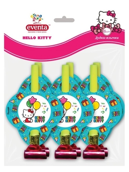 Дудочки-язички Eventa Hello Kitty Кульки, 6 шт. - Pampik - 2