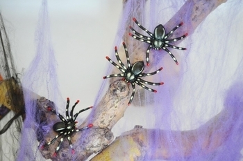 Набор декора Yes! Fun Пауки, 3 шт., черный (973288) - Pampik - 2