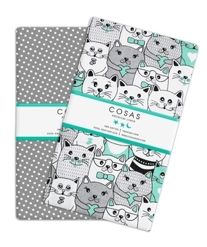 Набір наволочок Cosas Кошенята, бязь, 60х40 см, сірий, 2 шт. - Pampik - 2