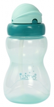 Поїльник-непроливайка Lindo, із силіконовою трубочкою, 6+, 275 мл, зелений (Li 126 зел) - Pampik