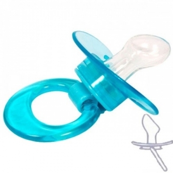 Пустышка силиконовая Курносики, ортодонтическая, от 12 мес., голубой (7039 12+ гол) - Pampik - 2