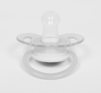 Пустышка силиконовая Курносики Я люблю играть, круглая, 6-12+ мес., зеленый (7015 6+ зел) - Pampik - 2