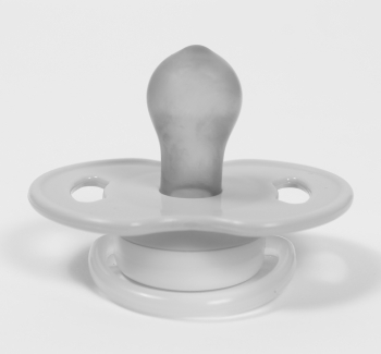 Пустышка латексная Курносики Я люблю играть, круглая, 6-12+ мес., зеленый (7017 6+ зел) - Pampik - 2