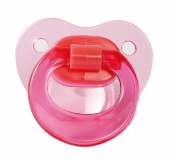 Пустышка силиконовая Курносики, ортодонтическая, 0-6 мес., розовый (7039 0+ рож) - Pampik - 2