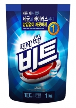 Стиральный порошок Lion Beat, концентрированный, 1 кг - Pampik