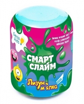 Іграшкова маса для ліплення Genio Kids Лизун-м'ялка, блакитний (SLI03-1) - Pampik