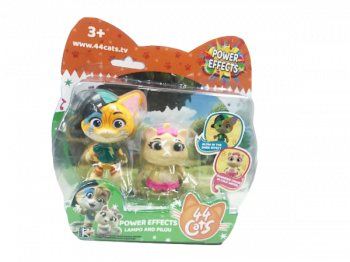Набір фігурок 44 Cats Суперсили, 2 фігурки Спалах і Пилу (34113) - Pampik