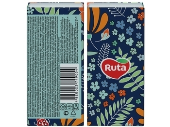 Носовички Ruta Classic, білий, 10 шт. - Pampik - 6