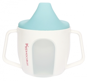 Чашка-поїльник Курносики, з твердим носиком, від 12 міс., 150 мл, блакитний (7019 блак) - Pampik
