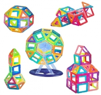 Магнитный конструктор Qunxing Toys, 58 элементов (M058) - Pampik - 2