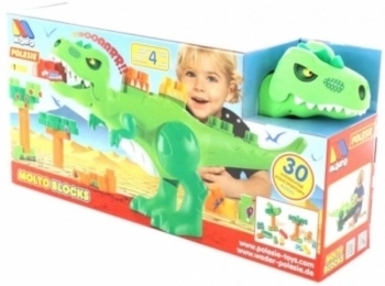 Конструктор Polesie Динозавр, 30 елементів (67807) - Pampik