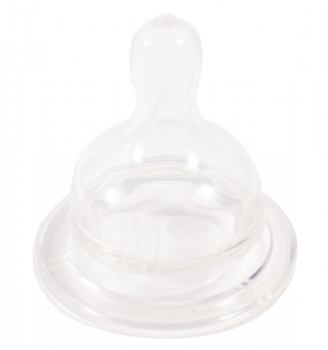 Соска силіконова Курносики, кругла, для широкого горлечка, розмір S, від 0 міс. (7033 S) - Pampik