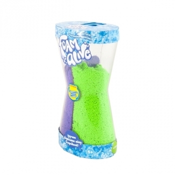 Повітряна піна для дитячої творчості Foam Alive Два в одному, зелений і фіолетовий (5904) - Pampik - 3