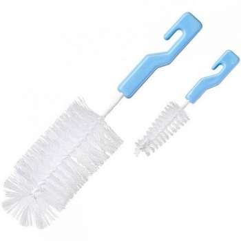 Набор щеток для мытья бутылочек и сосок Курносики, 2 шт., голубой (7096 гол) - Pampik