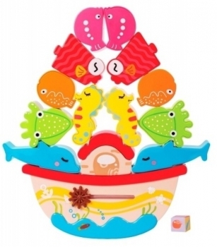Игра-баланс BeBeLino Корабль с животными (58151) - Pampik