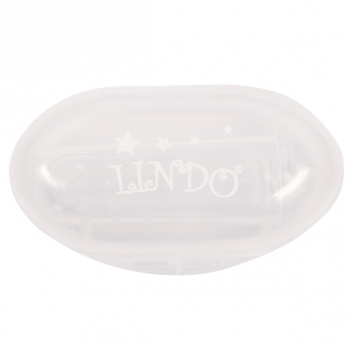 Зубная щетка-массажер для зубов Курносики, силиконовая, прозрачный - Pampik - 3