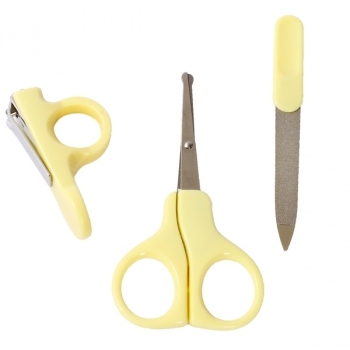 Манікюрний набір Курносики, 3 предмета, жовтий (7080 жовт) - Pampik