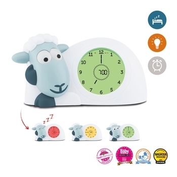 Ночник-тренер сна Zazu Ягненок Сэм, синий (ZA-SAM-02) - Pampik