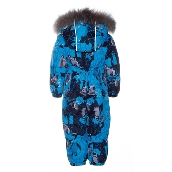 Комбинезон Huppa Beata 1, р.86, голубой с принтом (31930155-93636-086) - Pampik - 4