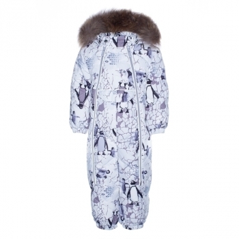 Комбинезон Huppa Beata 1, р.80, белый с принтом (31930155-93620-080) - Pampik