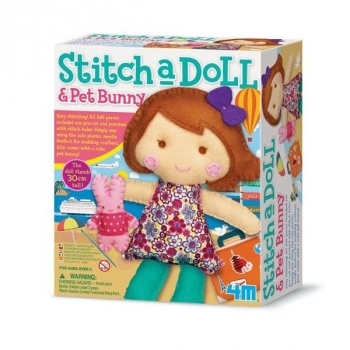 Набор для шитья 4M Кукла и кролик (00-02765) - Pampik