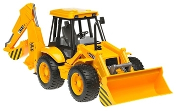 

Дорожный погрузчик с экскаватором Bruder JCB 4CX, 52 см (02428, Желтый