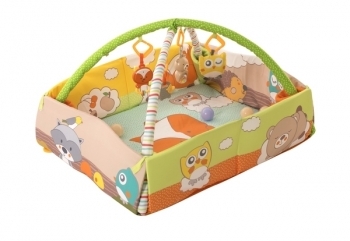 Развивающий коврик Baby Team, с дугами и бортиками (8566) - Pampik