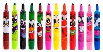 Набір ароматних маркерів для малювання Scentos Штрих, 12 кольорів (40641) - Pampik - 2