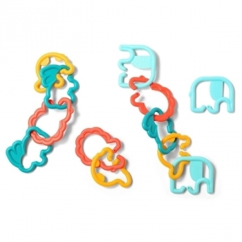 Іграшка-брязкальце BabyOno Тримай і грай, 12 елементів (498) - Pampik