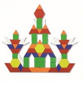 Конструктор Viga Toys Набір будівельних блоків (50065) - Pampik