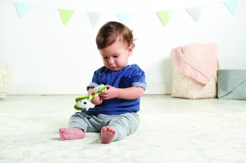 Іграшка-брязкальце Tiny Love Слоненя Сем, білий з зеленим (1177000458) - Pampik - 5