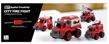 Конструктор DIY Spatial Creativity Швидка допомога, червоний (CJ-1365090) - Pampik - 4