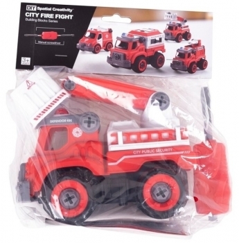 Конструктор DIY Spatial Creativity Пожежний кран, червоний (CJ-1365108) - Pampik - 6