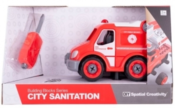 Конструктор DIY Spatial Creativity Швидка допомога, червоний (CJ-1365089) - Pampik - 4