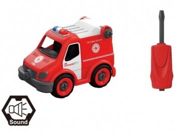 Конструктор DIY Spatial Creativity Швидка допомога, червоний (CJ-1365089) - Pampik