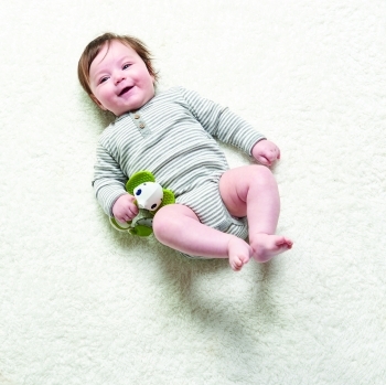 Іграшка-брязкальце Tiny Love Слоненя Сем, білий з зеленим (1177000458) - Pampik - 4