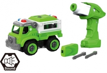 Конструктор DIY Spatial Creativity Поліцейська машина, зелений (CJ-1365123) - Pampik