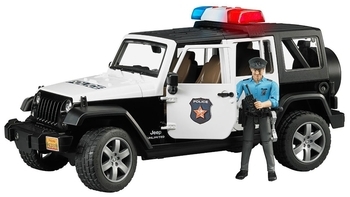 Поліцейський джип Bruder Wrangler Unlimited Rubicon з фігуркою поліцейського, 33 см (02526) - Pampik