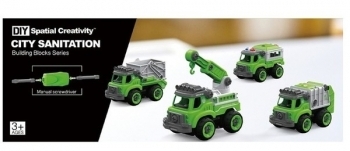 Конструктор DIY Spatial Creativity Сміттєвоз, зелений (CJ-1365114) - Pampik - 4