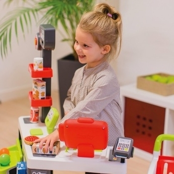 Інтерактивний Сіті Маркет Smoby, великий, з візком і аксесуарами, 42 предмета (350213) - Pampik - 7