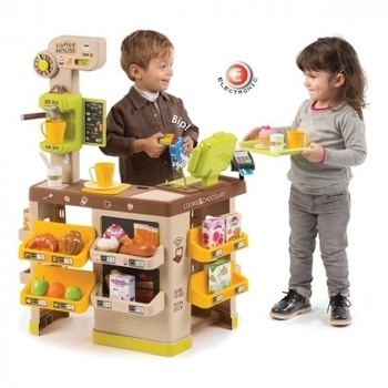 Інтерактивна Кав'ярня Smoby, з аксесуарами, 57 предметів (350214) - Pampik - 2