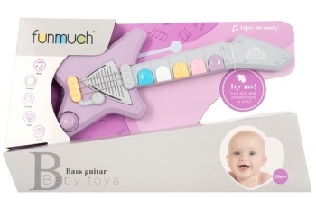 Музична іграшка Funmuch Бас-гітара зі світловими ефектами (FM777-2) - Pampik - 2
