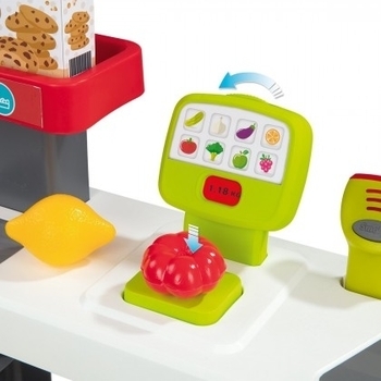 Інтерактивний Сіті Маркет Smoby, великий, з візком і аксесуарами, 42 предмета (350213) - Pampik - 2